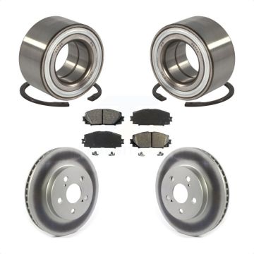Front Wheel Bearing Coated Disc Brake Rotors And Pads Kit For Toyota Prius Prime AWD-e KBB-114332