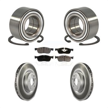 Front Wheel Bearing Coat Brake Rotor Pads Kit For Land Rover Discovery Sport Range Evoque KBB-114356