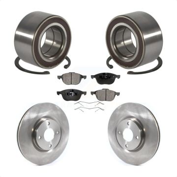 Front Wheel Bearing Disc Brake Rotors And Pads Kit For 2018-2022 Ford EcoSport KBB-114370
