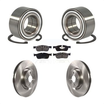 Front Wheel Bearing Disc Brake Rotor Pads Kit For Land Rover Discovery Sport Range Evoque KBB-114374