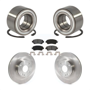 Front Wheel Bearing Disc Brake Rotors And Semi-Metallic Pads Kit For Toyota Yaris iA KBB-114390
