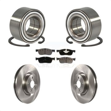 Front Wheel Bearing Disc Brake Rotor Pads Kit For Land Rover Discovery Sport Range Evoque KBB-114398