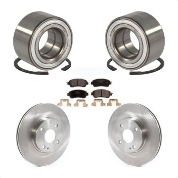 Front Wheel Bearing Disc Brake Rotors And Ceramic Pads Kit For Toyota Yaris iA KBB-114400