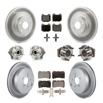 Front Rear Hub Bearing Coat Brake Rotor Pads Kit (10Pc) For Toyota 86 TRD Special Edition KBB-114615