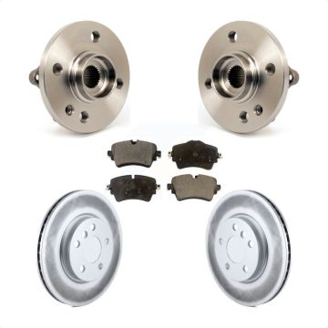 Front Hub Bearing Assembly Coated Disc Brake Rotor And Pads Kit For 2015 Mini Cooper 1.6L KBB-114784