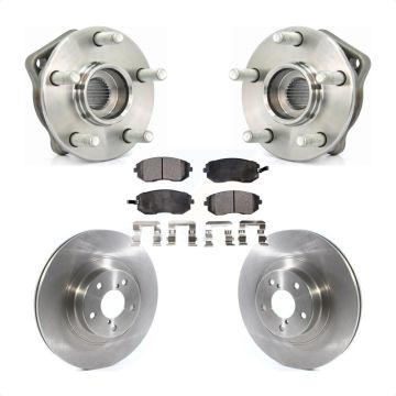 Front Hub Bearing Assembly Brake Rotor Pad Kit For Subaru Outback Forester Impreza Legacy KBB-114800