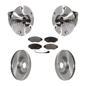 Front Hub Bearing Brake Rotor & Pad Kit For Volkswagen Tiguan Jetta Audi Q3 GTI Golf R S3 KBB-114820