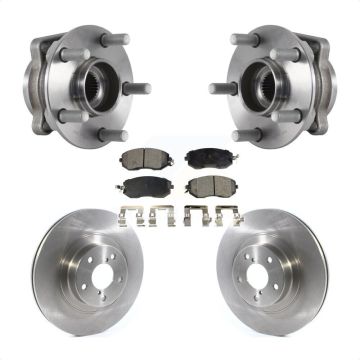 Front Hub Bearing Assembly Disc Brake Rotor And Pads Kit For Subaru Forester Crosstrek XV KBB-114824