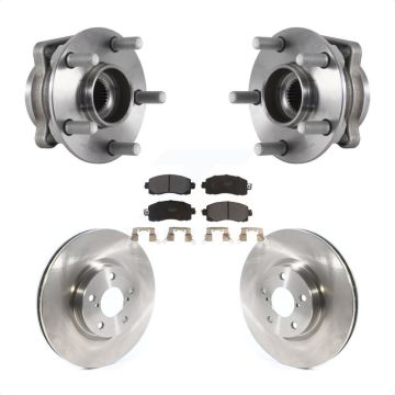 Front Hub Bearing Brake Rotor Pads Kit For Subaru Impreza With 276mm Diameter KBB-114826