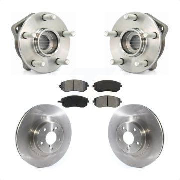 Front Hub Bearing Assembly Brake Rotor Pad Kit For Subaru Outback Forester Impreza Legacy KBB-114831