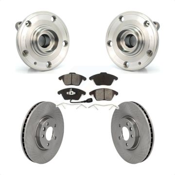 Front Hub Bearing Brake Rotor & Pad Kit For Volkswagen CC With 340mm Diameter KBB-114832