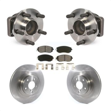 Front Hub Bearing Assembly Disc Brake Rotor & Pad Kit For Scion FR-S Subaru BRZ Toyota 86 KBB-114844