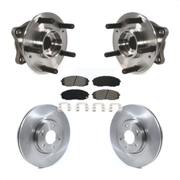 Front Hub Bearing Assembly Disc Brake Rotors And Pads Kit For 2015-2021 Kia Sedona KBB-114847