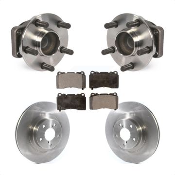 Front Hub Bearing Assembly Brake Rotor & Pad Kit For 2019 Toyota 86 Without Brembo Brakes KBB-114877