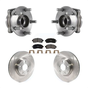 Front Hub Bearing Brake Rotor Pads Kit For Subaru Impreza With 276mm Diameter KBB-114886