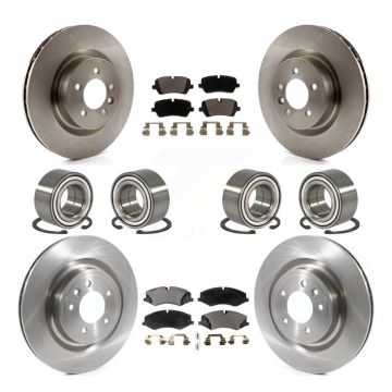 Front Rear Bearing Disc Brake Rotor & Pad Kit (10Pc) For Land Rover Range Sport Discovery KBB-114895
