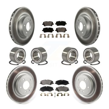 Front Rear Bearing Coated Brake Rotor Pad Kit (10Pc) For Land Rover Range Sport Discovery KBB-114906