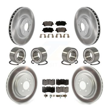 Front Rear Bearing Coated Disc Brake Rotor And Pads Kit (10Pc) For Land Rover Range Sport KBB-114907