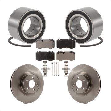Front Wheel Bearing Disc Brake Rotors And Pads Kit For 2009 Mercedes-Benz S450 KBB-114909