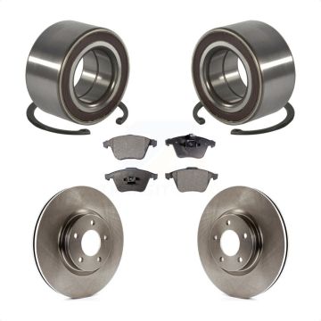 Front Wheel Bearing Disc Brake Rotors And Semi-Metallic Pads Kit For Mazda 3 KBB-114911