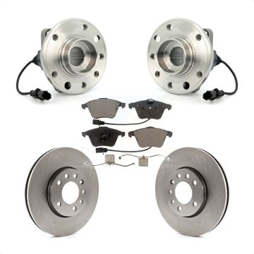 Front Hub Bearing Brake Rotor Pads Kit For 2010 Saab 9-3X With 285mm Diameter KBB-114960