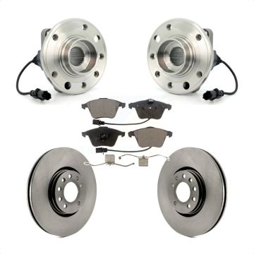 Front Hub Bearing Brake Rotor Pad Kit For 10-11 Saab 9-3X With 314mm Diameter KBB-114961