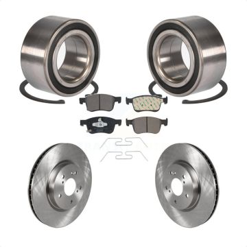 Front Wheel Bearing Disc Brake Rotors And Ceramic Pads Kit For Honda Accord KBB-115052