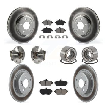Front Rear Hub Bearing Coat Brake Rotor Pads Kit (10Pc) For Mercedes-Benz GLA250 CLA250 B KBB-115183