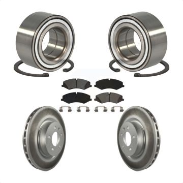 Front Wheel Bearing Coated Disc Brake Rotor Pads Kit For Land Rover Range Sport Discovery KBB-115188