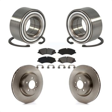 Front Wheel Bearing Disc Brake Rotors And Pads Kit For Land Rover Range Sport Discovery KBB-115203
