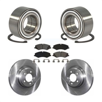 Front Wheel Bearing Brake Rotor & Pads Kit For 10-12 Land Rover Range Naturally Aspirated KBB-115204