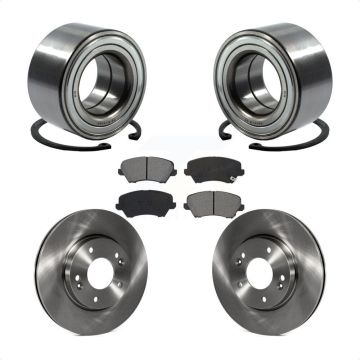 Front Wheel Bearing Brake Rotor Pads Kit For Kia Forte Hyundai Elantra GT Forte5 Veloster KBB-115208