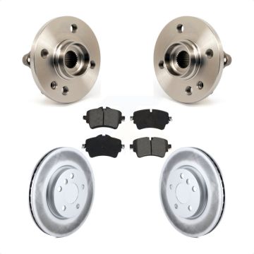Front Hub Bearing Assembly Coated Disc Brake Rotor And Pads Kit For 2015 Mini Cooper 1.6L KBB-115298
