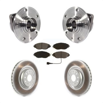 Front Hub Bearing Coat Brake Rotor Pad Kit For Volkswagen Tiguan Jetta Audi Q3 GTI Golf R KBB-115301