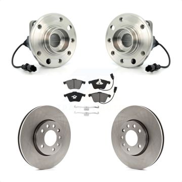 Front Hub Bearing Brake Rotor Pads Kit For 2010 Saab 9-3X With 285mm Diameter KBB-115314