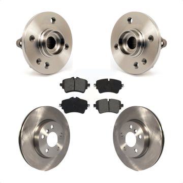 Front Hub Bearing Assembly Disc Brake Rotors And Pads Kit For 2015 Mini Cooper 1.6L KBB-115324