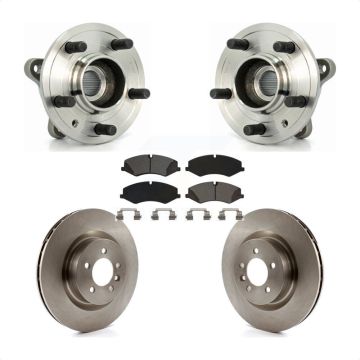 Front Hub Bearing Assembly Disc Brake Rotors And Pads Kit For Land Rover Range Sport LR4 KBB-115332