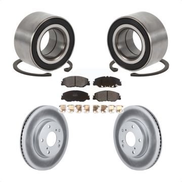 Front Wheel Bearing Coated Disc Brake Rotors And Pads Kit For 2019-2022 Honda Insight KBB-115685