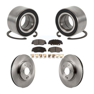 Front Wheel Bearing Disc Brake Rotors And Pads Kit For 2019-2022 Honda Insight KBB-115698