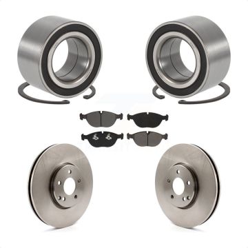 Front Wheel Bearing Disc Brake Rotors And Pads Kit For Mercedes-Benz E500 4Matic with AWD KBB-115701