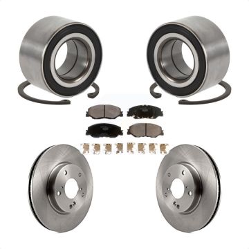 Front Wheel Bearing Disc Brake Rotors And Ceramic Pads Kit For 2019-2022 Honda Insight KBB-115703