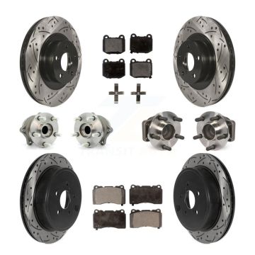 Front Rear Hub Bearing Coat Brake Rotor Pads Kit (10Pc) For Toyota 86 TRD Special Edition KBB-115953
