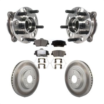 Front Hub Bearing Coated Disc Brake Rotor Pads Kit For Kia Sorento Hyundai Santa Fe Sport KBB-116080