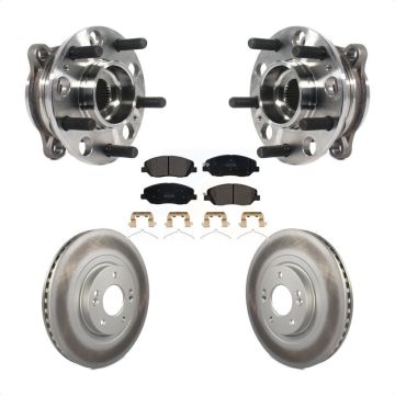 Front Hub Bearing Assembly Coated Disc Brake Rotors And Pads Kit For Hyundai Santa Fe XL KBB-116081