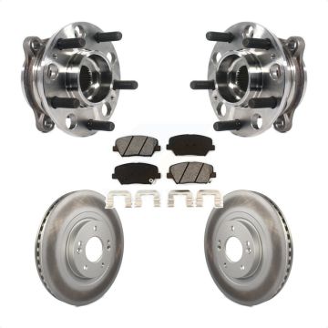 Front Hub Bearing Coat Brake Rotor Pad Kit For 2015-2016 Hyundai Santa Fe Sport 2.4L 2.0L KBB-116109
