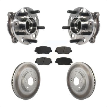 Front Hub Bearing Coated Disc Brake Rotor Pads Kit For Kia Sorento Hyundai Santa Fe Sport KBB-116110