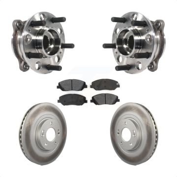 Front Hub Bearing Assembly Coated Disc Brake Rotors And Pads Kit For Hyundai Santa Fe XL KBB-116111