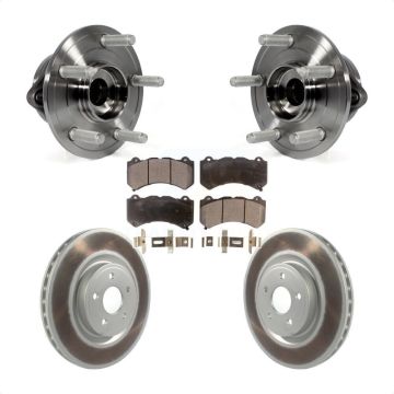 Front Hub Bearing Assembly Coat Brake Rotor Pad Kit For Jeep Grand Cherokee Dodge Durango KBB-116135