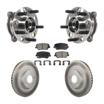 Front Hub Bearing Coat Brake Rotor Pad Kit For 2015-2016 Hyundai Santa Fe Sport 2.4L 2.0L KBB-116140