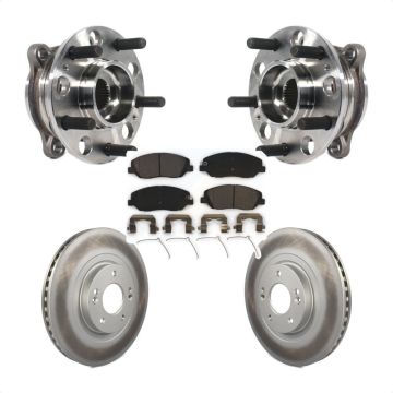 Front Hub Bearing Assembly Coated Disc Brake Rotors And Pads Kit For Hyundai Santa Fe XL KBB-116142